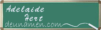 Adelaide Hert Visitenkarte